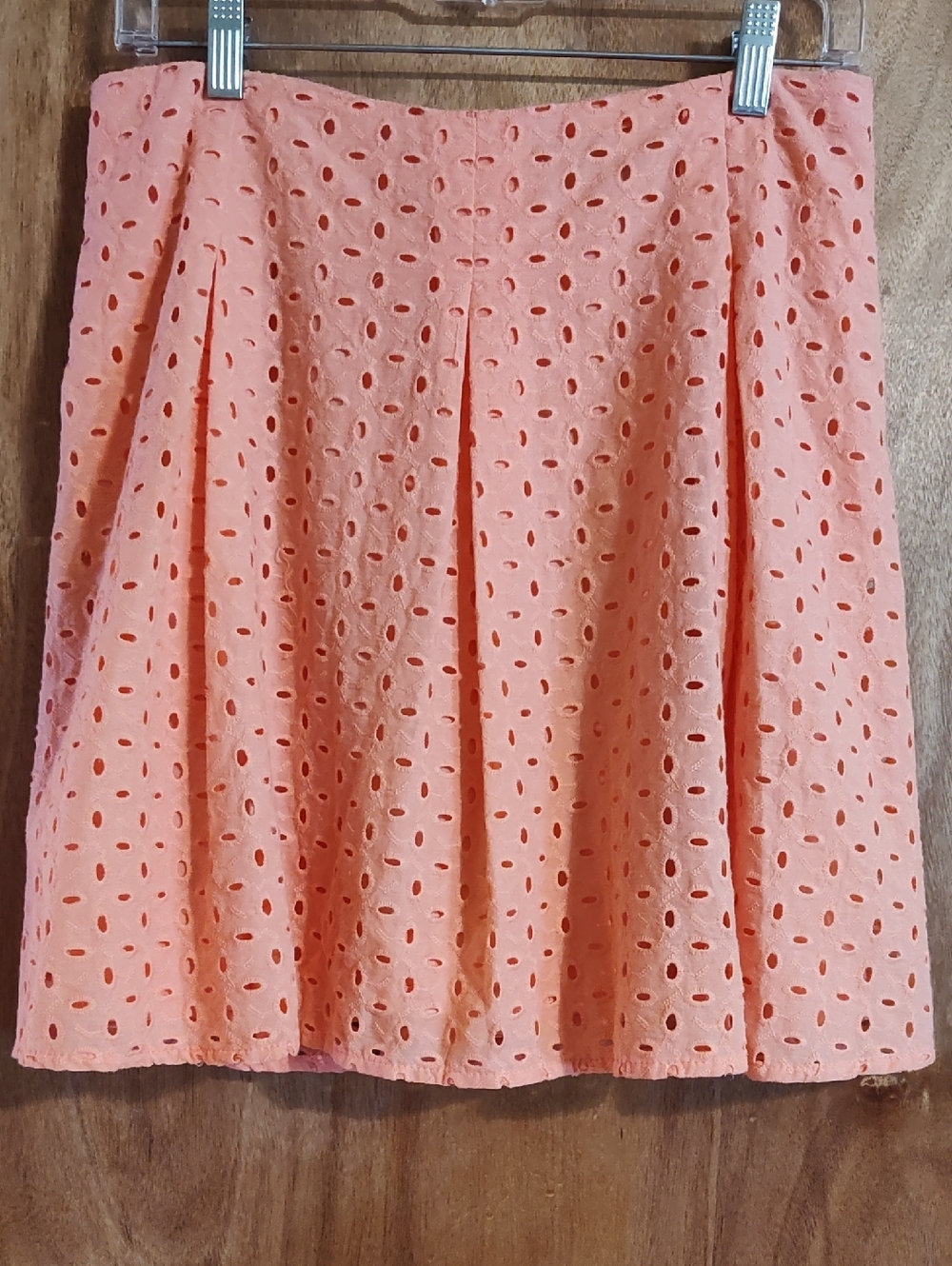 Freestyle Revolution Eyelet Skater Skirt Orange Cotton Pleated Beachy Surfer Lrg